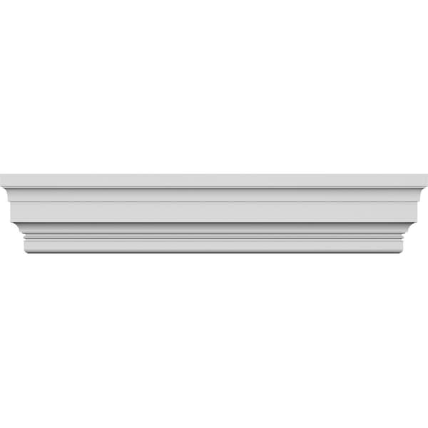 Ekena Millwork 164" Bottom Width x 169 3/4" Top Width x 11 7/8"H x 5/8"P Stockport Crosshead CRH12X164ST - main